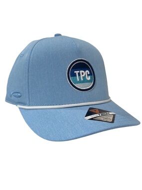 Pukka Light Blue Tournament Players Club Sugarloaf PGA Golf Ball Cap Trucker Cap